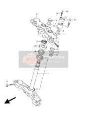 Piantone dello sterzo (GSX650FUA E21)