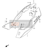 4710021E0034R, Cover, Frame Rh (Blue), Suzuki, 0