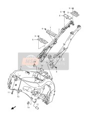 4110047H21YAP, Frame (Black), Suzuki, 0