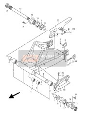 Bras oscillant arrière