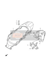 4731047H00YWW, Cover, Frame Center (White), Suzuki, 0