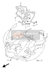 Parti per l'installazione del corpo della carenatura