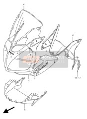 Cuerpo de la cubierta (SV650S-SU)