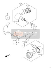 Richtingaanwijzer lamp (VZR1800 E02)