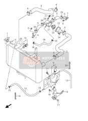 1785619F00, Hose, Connector To   Water Pump, Suzuki, 4