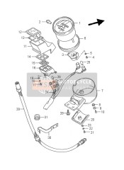 3491038B01, Cable De Compteur, Suzuki, 1