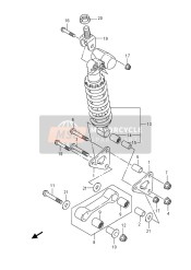 Leva cuscino posteriore (GSX-R1000ZUF)