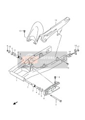 Bras oscillant arrière