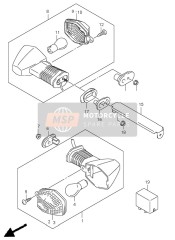 Lámpara de señal de giro (SV1000S-S1-S2)