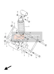 Achterste kussenhendel (GSX1300R E2)