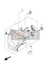 Lampada frontale (GSX-R750UF E21)