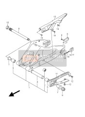 Bras oscillant arrière