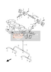 DROSSELKLAPPE SCHLAUCH & GELENK (GSX-R1000 E51)