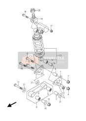 Leva cuscino posteriore (GSX-R1000 E21)