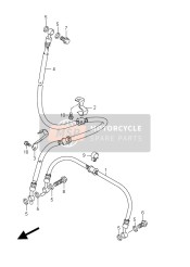 Tubo freno anteriore (SFV650U E21)