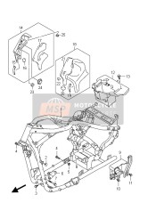 4736041F30019, Cover, Frame Head Lh   (Black), Suzuki, 1