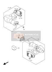 Indicatore di direzione lampada