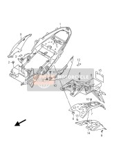 Parafango posteriore (GSR750 E24)