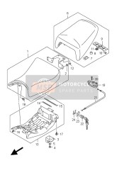 4530038G12W05, Seat Assy,Pilli, Suzuki, 0