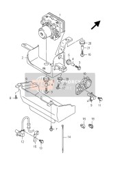 Unité hydraulique (GSX650FUA E21)