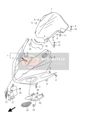 9441017H01YBD, Body,Cowling(White), Suzuki, 0