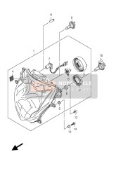 Koplamp (GSX-R600UF E21)