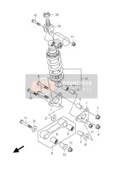 Leva cuscino posteriore (GSX-R750UF E21)