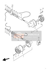 3560345230, Lamp, Rear Turn Signal, Suzuki, 1