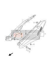 4551227G0013L, Cover,Seat Tail, Suzuki, 2