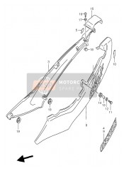 4721001DE019A, Coperchio GS500E/T, Suzuki, 0