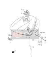 4910001D60YBA, Tank Assy, Fuel (Blue), Suzuki, 0