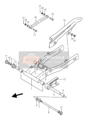 Bras oscillant arrière