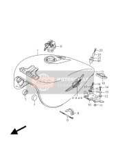 4410039G10YHG, Tank Assy, Fuel (Gray), Suzuki, 0