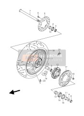 6411144G00YMY, Hinterrad, Suzuki, 0