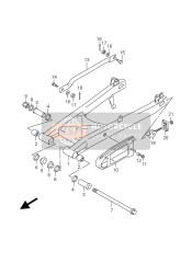 Bras oscillant arrière