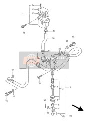 Pompa freno posteriore (GSF1200-S)