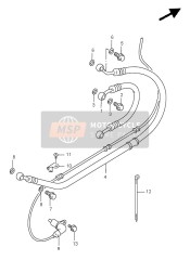 Flexible de frein arrière (GSF1200SA)