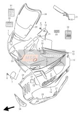 6868521C10Z51, Tape, Body Side Upper, Suzuki, 0