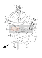 4410016G70YHG, Tank Assy, Fuel (Gray), Suzuki, 0