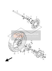 Roue arrière (SV650A-UA-SA-SUA)