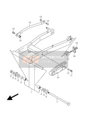 Bras oscillant arrière