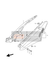 4550127G005FX, Cover Assy, Seat Tail Rh   (Blue), Suzuki, 0