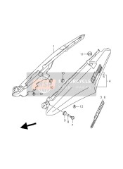 4550206G105GX, Cover Assy, Seat Tail, L, Suzuki, 0