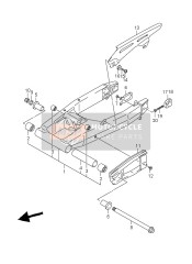 Bras oscillant arrière