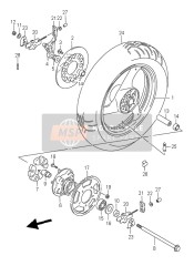 Roue arrière