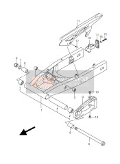 Bras oscillant arrière