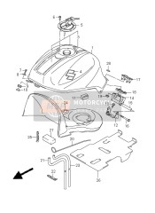 4455016G01, Bracket Comp,Fu, Suzuki, 2