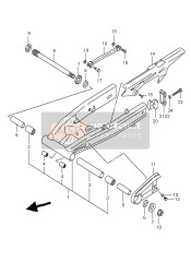 Bras oscillant arrière