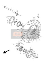 Roue arrière (GSF650A-SA-UA-SUA)