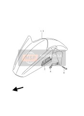 5311038G01YLF, Garde Boue, Suzuki, 4